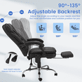 thumbnail image 2 of HOMREST Ergonomic Office Chair with Heating and Massage, Black (Set of 1), 2 of 8