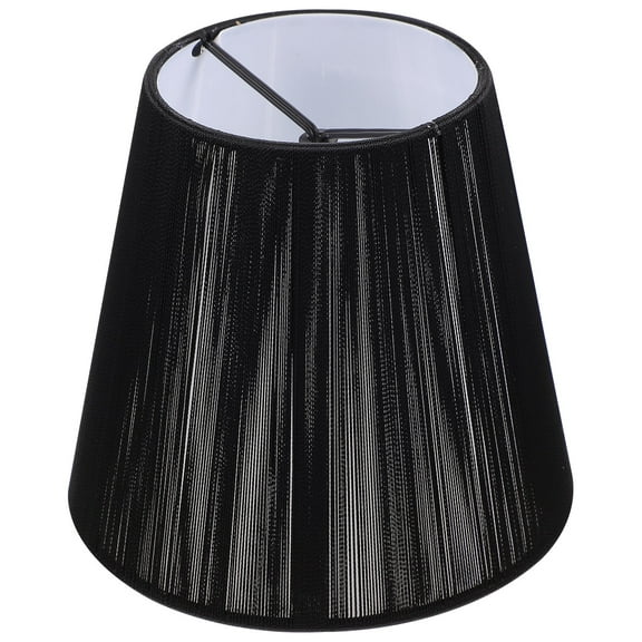 KONTONTY Black Cloth Lamp Shade Cover for Ceiling Wall Lamps Durable Protective Light Shade