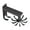 Black, variant on Joernso Kitchen Rotating Hooks for Utensils 10 Claw Cooking Utensil Rack for Spoons Pot Rags 360 Degrees Rotation Wall-Mounted Hanger Holder