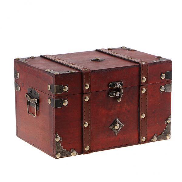 2x Caja de Almacenamiento de Accesorios de Joyería de de Vintage Caja perfke Caja de almacenamiento de joyería antigua