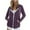 Purple, variant on Diufon Women Hoodies Oversized Light-Weight Zip Up Sweatshirts Fall Long Sleeve Workout Jackets with Pockets