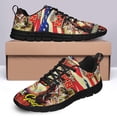 thumbnail image 4 of Blessed Is The Nation Whose God Is The Lord Running Shoes Sneakers Mesh Black Size 7, 4 of 5