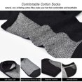 thumbnail image 5 of Sports Ankle Socks Mens- 8 Pairs Trainer Athletic Socks with Anti-Slip Silicone Stripes Black White Grey for Men, No Show, Moisture-Wicking Breathable, 5 of 7