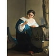 thumbnail image 2 of Paulus Bor 19x24 Black Ornate Framed Double Matted Museum Art Print Titled: Cydippe with the Apple of Acontius (C. 1645 - C. 1655), 2 of 5