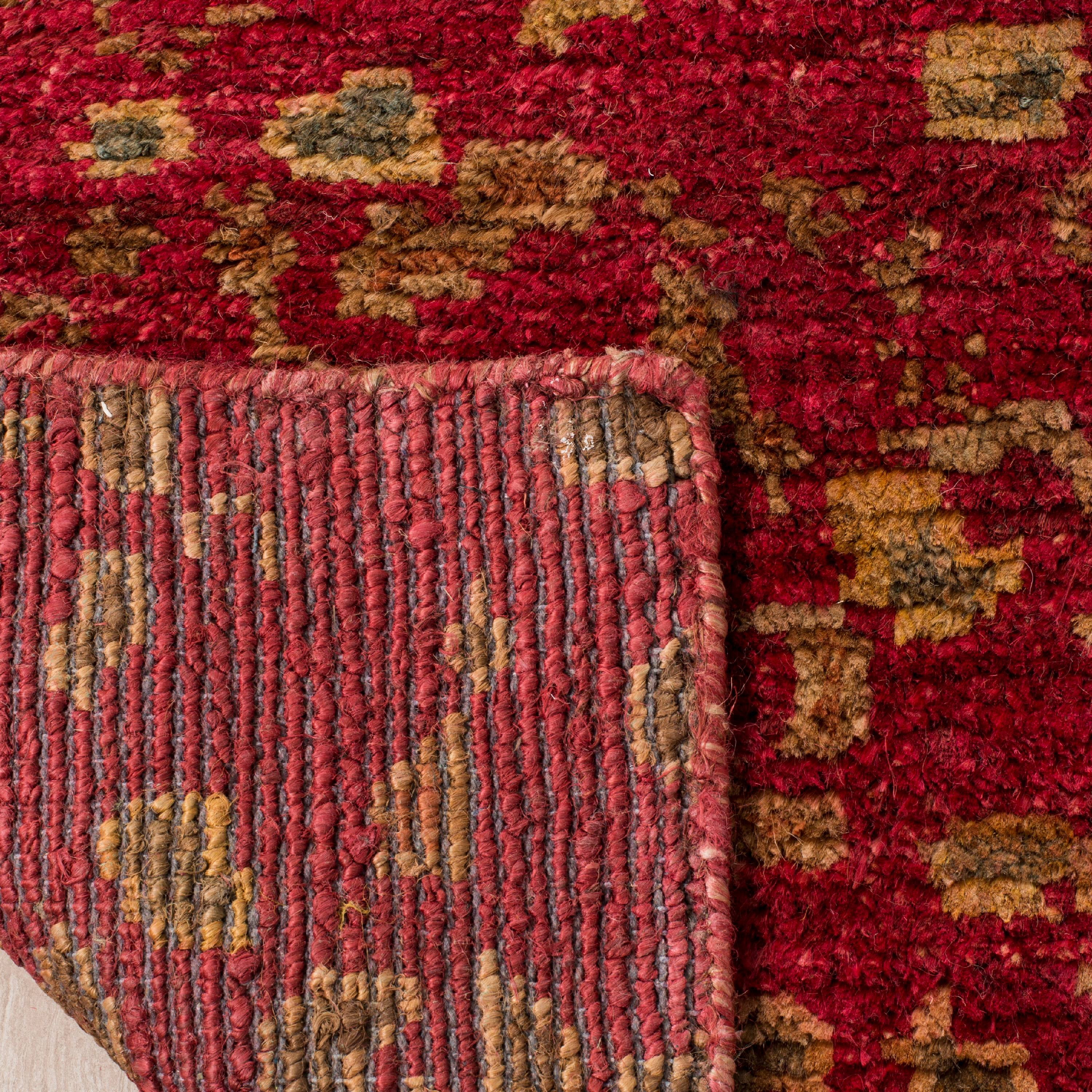 SAFAVIEH Tangier Lennard Geometric Area Rug, Red/Multi, 8' x 10'