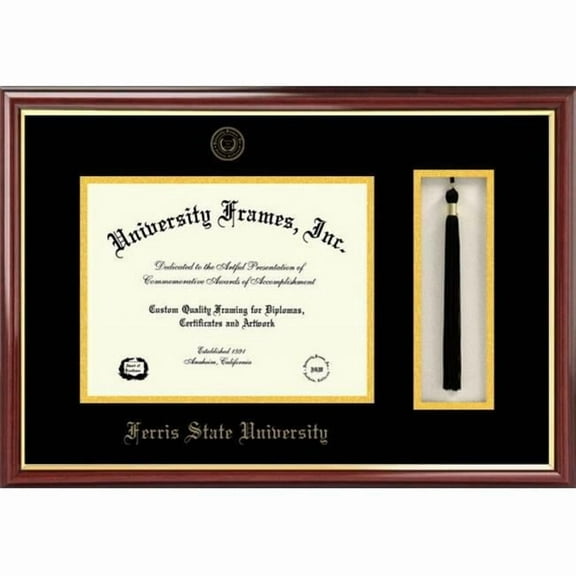 Campus Image MI979PMHGT Ferris State UniversityTassel Box and Diploma Frame