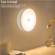 thumbnail image 3 of Luz Nocturna Led Carga Usb Cuerpo Humano Inducción Luces Nocturnas Luz De Pared Blanca Luz De Paso Luz De Escalera Para Baño Mesita De Noche Cocina Pasillo Entrada Eigraketly HA023558-00, 3 of 7