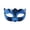 A002- Blue, variant on Halloween Half Mask, Blue Electroplated Plastic Masquerade Mask for Women, 7X3.5 Inch, Mask for Masquerade Party, Mask, Black Eye Mask Style, Halloween Cutouts Decoration, Scary