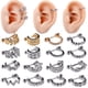 thumbnail image 2 of 1 Uds. De pesas de acero quirúrgico con aro de circonia cúbica, pendientes de hélice para cartílago del trago de la oreja, pendientes de tuerca para la oreja, Piercing para el lóbulo de Rook para mujer, joyería Tan Jianjun unisex, 2 of 2