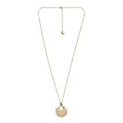 The Pioneer Woman - Women's Jewelry, Shiny Gold-tone Hammered Pendant Necklace