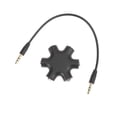 thumbnail image 1 of Shisuyan Hexangular Headphone Jack Splitter 5 Way 6 Port Female Audio Connector Adapter for Phone Music Player PC (Black), 1 of 8
