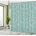 thumbnail image 4 of Ambesonne Vintage Shower Curtain, Floral Swirls of Victorian, 69"Wx75"L, Dust Seafoam, 4 of 4
