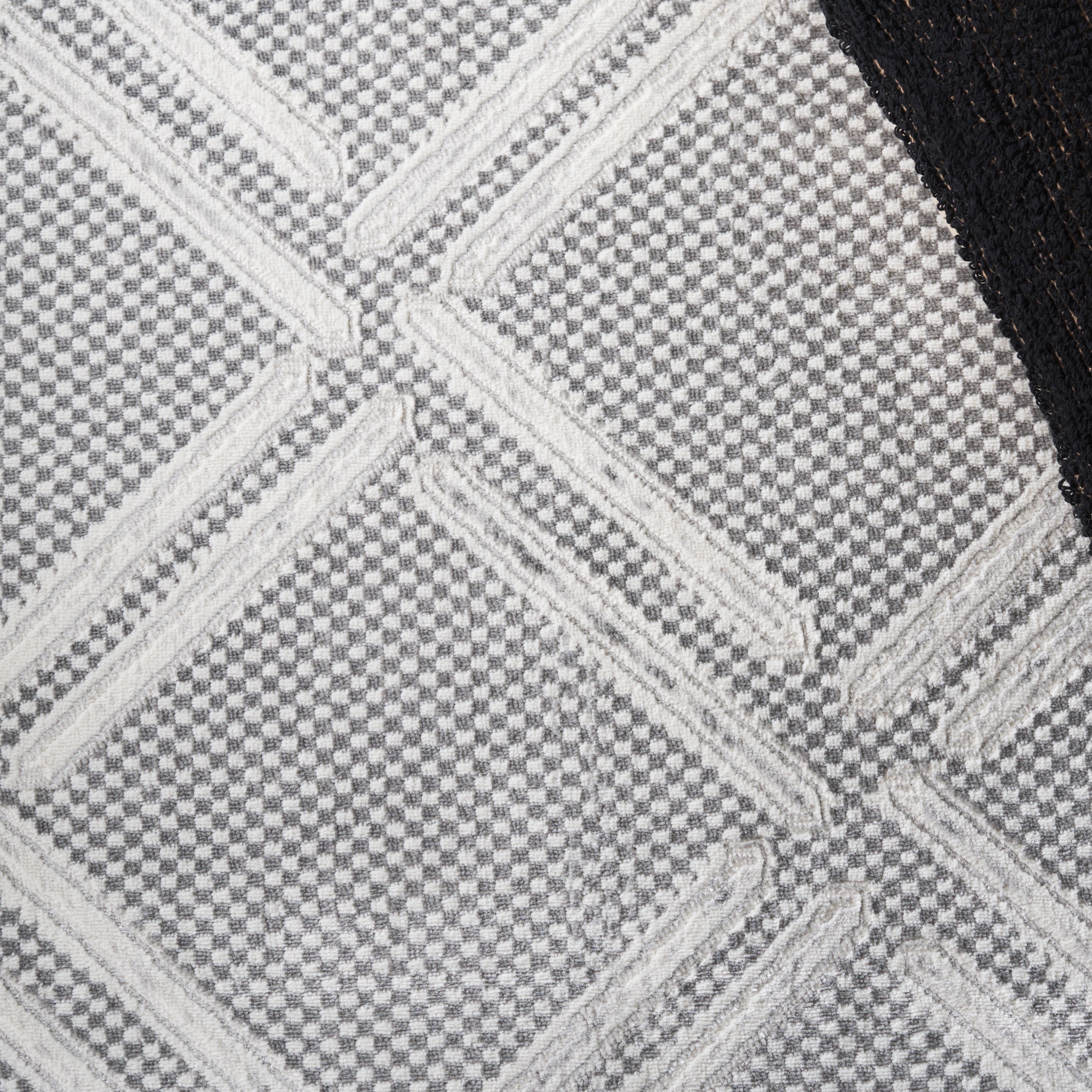 SAFAVIEH Hanna Grover Geometric Area Rug, Grey/Ivory, 8' x 10'