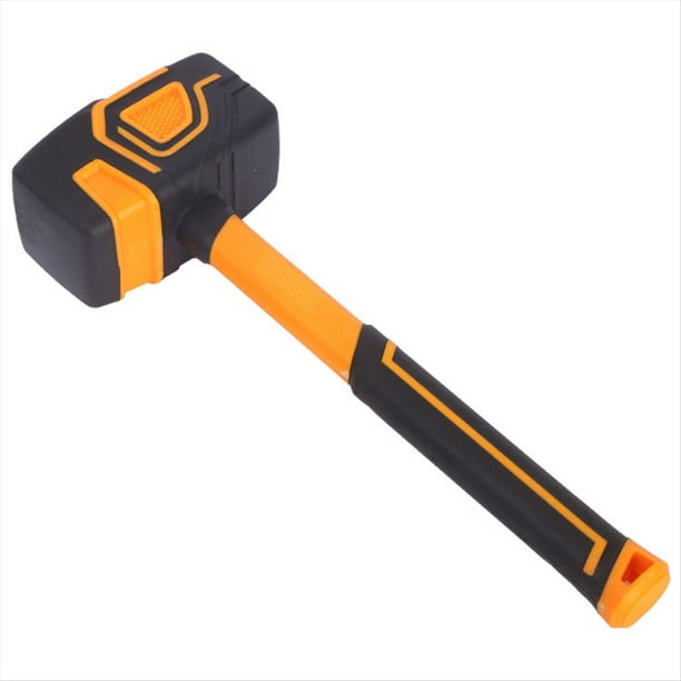 Martillo de Goma Multifuncional para Baldosas, Martillo de Percusión de Goma Blanda, Martillo Cuadrado, Herramienta Profesional para Trabajadores de la Construcción.