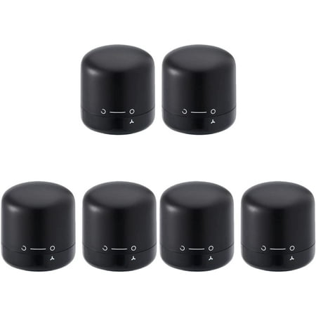 

6pcs Seal Champagne Red Airtight Reusable Sealing Silicone Cap Prosecco for Use Saver Plugs Stopper Sealer Vacuum Keeping Home Unique Bar Cava Plug Compact Twisting Corks