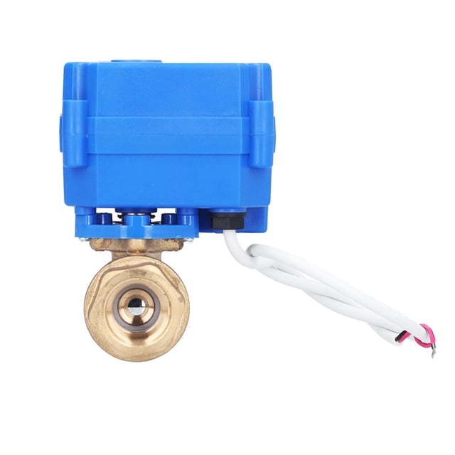 Válvula de bola motorizada DN15 Mini, eléctrica, de paso recto, para equipos hidráulicos, CC 3-6 V