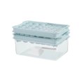 thumbnail image 1 of Injueey Bandeja para cubitos de hielo con tapa para refrigerador ordenado y cócteles creativos, bandeja para cubitos de hielo con caja de Cocina y Comedor Bebe azul, 1 of 6