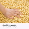 thumbnail image 3 of Chenille Bathroom Rugs Mat 32”x20”, Non-Slip Bath Mat for Bathroom Floor & Bathtub, Washable Soft Shower Shag Bath Rugs, Durable Fluffy Thick Water Absorbent Microfiber Shower Mat, Yellow, 3 of 7
