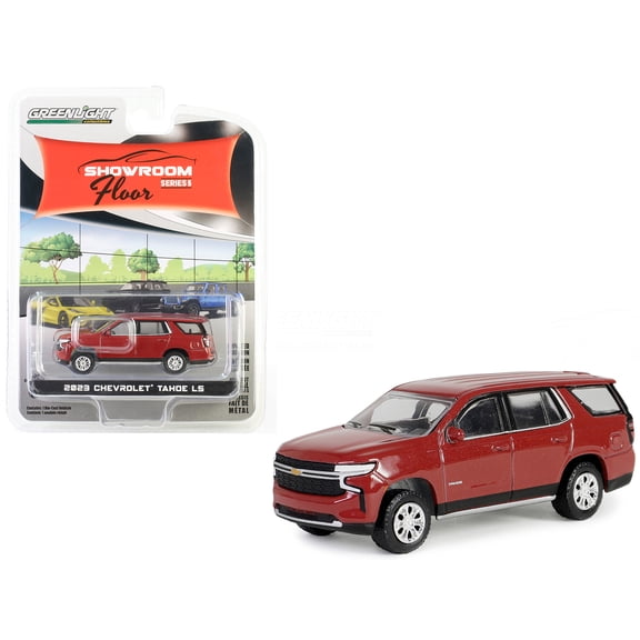 2023 Chevrolet Tahoe LS Radiant Red Metallic "Showroom Floor" Series 5 1/64 Diecast Model Car by Greenlight