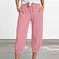 thumbnail image 2 of EDFBUYKRS Female Women Pants Casual Work Pants Women Tall Cargo Women Fashion Straight Leg Casual Pants High Waist Sports Loose Pants Xxxxxl, 2 of 5