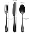 thumbnail image 2 of Black stainless steel portable travel cutlery set with storage box for outdoor dining portable cutlery, 2 of 5