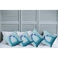 thumbnail image 2 of Ambesonne Moroccan Throw Pillow Cover 4 Pack, Signs at Night, 20", Navy Blue, 2 of 5