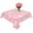 Pink, variant on Navy Blue Snowflake Christmas Table Cloth Waterproof Tablecloths, Winter Xmas Snowflakes Tablecloth Dining Table Cover for Kitchen Party Tabletop Outdoor, Square Tablecloth 60x60 Inch