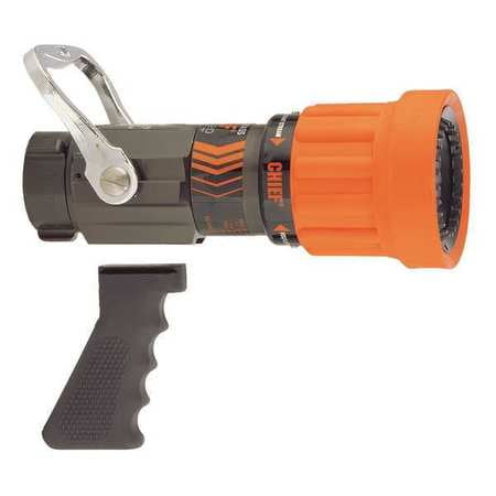 UPC 040002000080 product image for ELKHART BRASS 4000-28 Fire Hose Nozzle,2-1/2 In.,Orange | upcitemdb.com