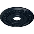 thumbnail image 3 of Ekena Millwork 16 1/4"OD x 3 5/8"ID x 1"P Wreath Ceiling Medallion (Fits Canopies up to 5 1/2"), Hand-Painted Midnight Dream, 3 of 6
