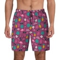 thumbnail image 2 of Goofa Summer Flamingo Printed Men's Swim Trunks Board Shorts Quick Dry Mens Swimming Trunks with Compression Liner,Breathable Fit Hawaii Beach Shorts-3X-Large, 2 of 9