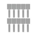 thumbnail image 1 of Juego de 10 bridas reutilizables para cables, cintas para organizar cables, sistema de organización versátil Gris, 1 of 9