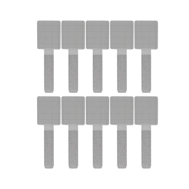 Juego de 10 bridas reutilizables para cables, cintas para organizar cables, sistema de organización versátil Gris