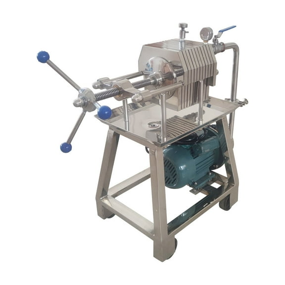 INTSUPERMAI Plate Frame Filter Slag Machine FT-150 Model 110V Stainless Steel