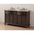 thumbnail image 3 of Stufurhome 60 inch Amelia Double Sink Vanity with Travertine Marble Top, 3 of 15