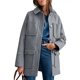thumbnail image 2 of Abrigo De Invierno Elegante De Lana De Guisante De Media Lon, 2 of 8