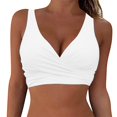 thumbnail image 4 of New & Trending NMMUED Bikini Top, Push Up Bikini Top, Padded Bikini Top, Full Coverage Bikini Top, Bathing Suit Tops for Women, White S, 4 of 4