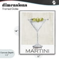 thumbnail image 4 of Stupell Industries Modern Dirty Martini Olives Gray Framed Giclee Art, 11 x 14, by Kim Allen, 4 of 8