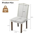 thumbnail image 5 of Aukfa Dining Chairs Set of 2, Kitchen Dining Room Chairs Side Chairs with Nailhead Trim Gray, 5 of 7