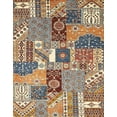 thumbnail image 1 of Ahgly Company Indoor Rectangle Abstract Red Brown Southwestern Area Rugs, 7' x 10', 1 of 6