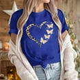 thumbnail image 4 of Goodtrade8 Cute Shirts for Womens Valentines Plus Size Valentines Women Short Sleeve Graphic Gifts Pullover Womens Tshirts, 4 of 7