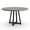 Gray, variant on Round Modern Industrial Dining Table, Sturdy Wood Top & Metal Base, Ideal for Kitchen or Dining Room, Seats 4-8, Table Only