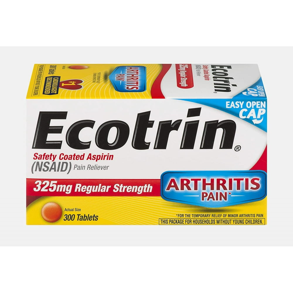 Ecotrin Regular Strength Safety Coated Enteric Aspirin Tablets 325 MG