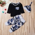 thumbnail image 3 of Ensemble 3 Pcs Bébé Haut à Manches Longues + Pantalon Long Camouflage + Bonnet, 3 of 10