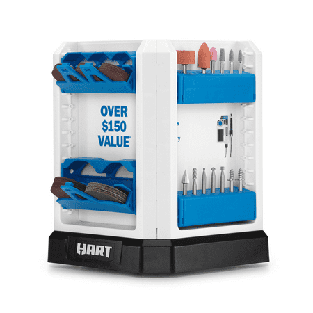 HART TableTop™ 95-Piece Rotary Accessory Carousel for Rotary Tools