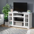 thumbnail image 2 of TV Stand for 55 inch TV, Modern Farmhouse TV Console Entertainment Center with Storage, White, 2 of 7