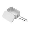 thumbnail image 3 of Caja de aluminio para comidas de camping, regalos para mochileros, tazón portátil para acampar 800 ml, 3 of 8