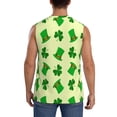 thumbnail image 4 of Balery St. Patrick's Day Camisetas sin mangas para hombre, absorbe la humedad y protege contra el mal olor.-XX-Large, 4 of 7