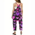 thumbnail image 4 of gljltg Girls' Casual Sleeveless Jumpsuits Spaghetti Strap Loose Romper Long Pants with Pockets, 4 of 5