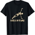 thumbnail image 1 of playera divertida para instructor de pilates con esqueleto, diseño de pilates, 1 of 2