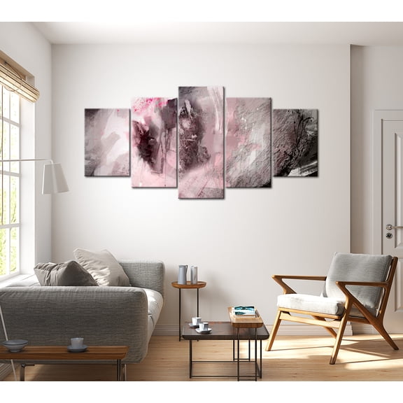 Tiptophomedecor Abstract Canvas Wall Art - Pink Depth - Stretched & Framed Ready To Hang Art
